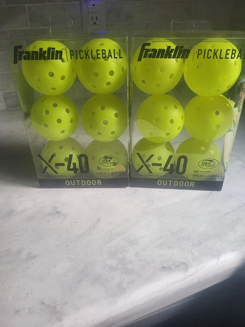 New 12 Franklin X-40 Pickelball Outdoor Ball  Optic