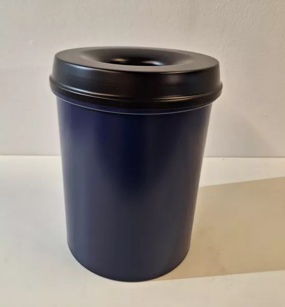 V-Part Feuerlöschender Papierkorb Edelstahl 15l