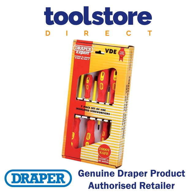 Draper 88608 7 Piece VDE Screwdriver Set