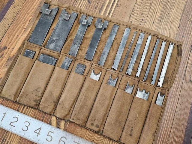 ANTIQUE Tools Woodworking BLADE IRONS Size (?#45 Combination PLANE) ☆USA