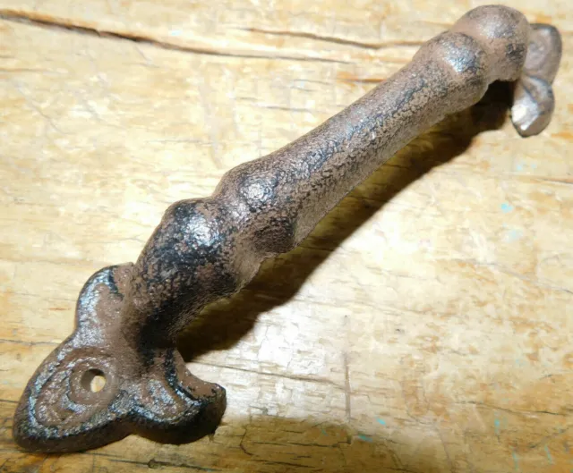 3 Cast Iron Antique Style RUSTIC Barn Handle, Gate Pull, Shed / Door Handles 4