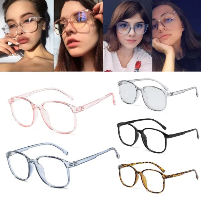 Glasses Ultra Light Resin Vision Care Round Clear Glasses Eyeglasses Eye wear