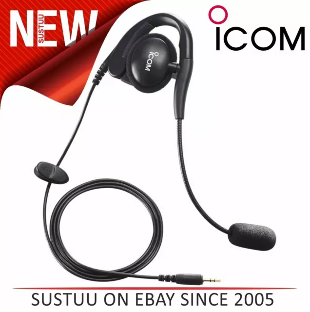 Icom HS-94 ear-Piece Type Headset with Mic│Use with OPC-1392 for M71/ M73/GM1600