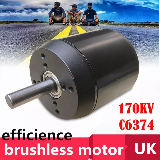 New 170KV C6374 Efficience Brushless Motor for Electric Skateboard Longboard