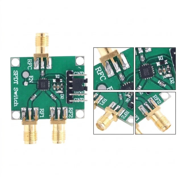 Ui For Module Layout 6GHZ HMC849 RF Switch Module For SMA Interface Dual Throw Compact ...