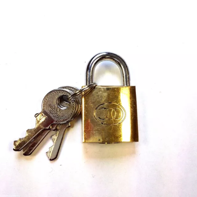 Tri-Circle Solid Brass Padlock Keyed Alike with 3 Keys -25mm