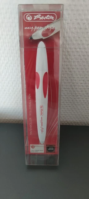 Herlitz herlitz my.pen style Tintenroller Rollerball Glowing Red    NEU