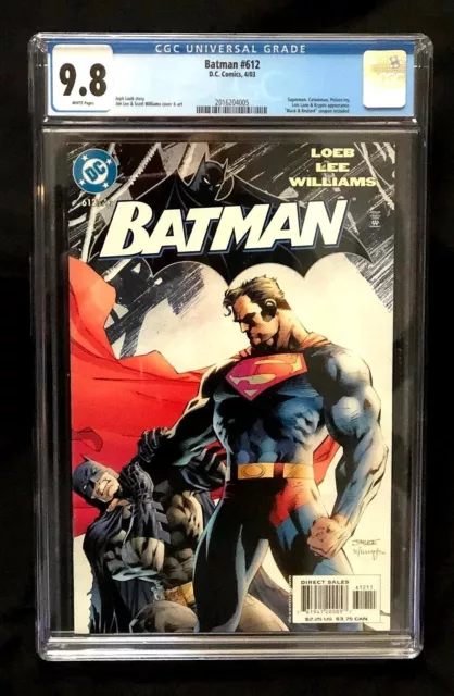 Batman 612 ( Cgc 9.8 Nm/M) Hush Story Line - Jim Lee Art - Jeph Loeb Story *