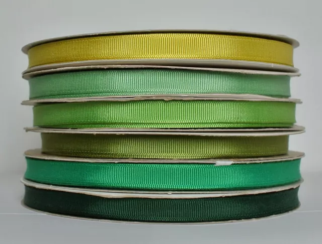 Schiff Ribbons Rayon Cotton Grosgrain 3/8" 9mm Ribbon Sold by 2m 6 Colours