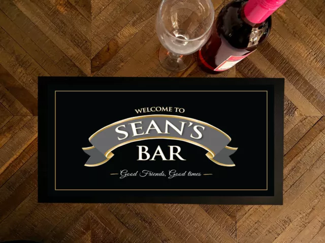 Personalizzato Barrette Runner Tappetino - Birra Etichetta Nastro Casa Accessori