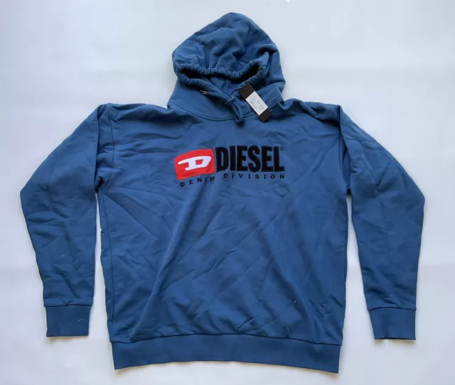 $178 Diesel Men’s Division Hooded Sweatshirt Pullover size M