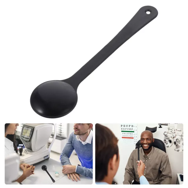 Black Eye Occluder Spoon Handheld Vision Test Tool-SO