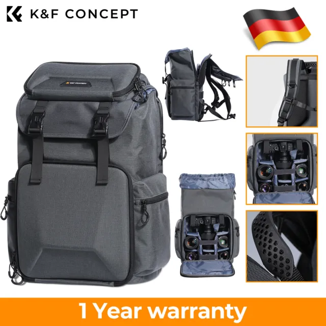 K&F Concept 25L Profi Kamera Foto Rucksack Kamerarucksack Reise Tasche für Canon 2