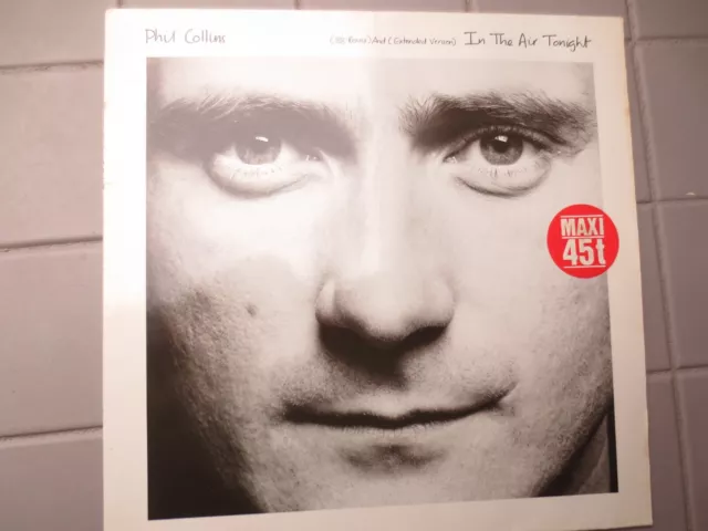 maxi 45 tours vinyle PHIL COLLINS " in the air tonight "