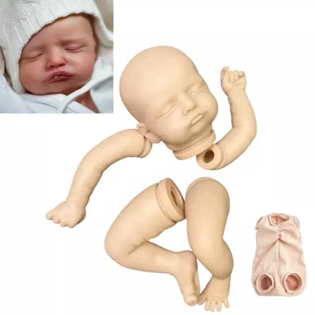 19 Inches Vinyl Reborn Doll Kit Hand Made Baby Kit Rosalie Reborn Supply DIY Dol
