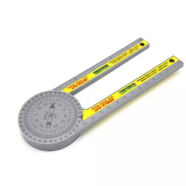 360° Miter Saw Protractor Angle Finder Scale Ruler Mathematics Measuring Tool