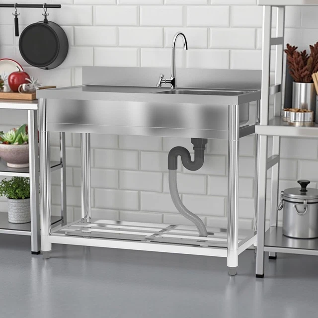 Runde Edelstahl-Spüle 34 Cm – Poliert, Für Camping, Wohnmobil Oder Miniküche, Inkl. Siphon