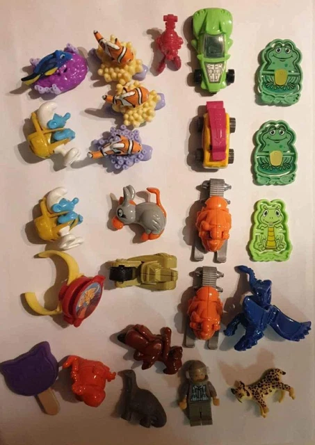 BULK LOT OF Collectable Kinder Surprise Toys Disney Nemo Smurfs