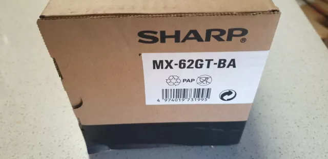 Genuine Sharp MX62GTBA  Black Toner Cartridge ,  Sharp MX-6240N, MX-7040N