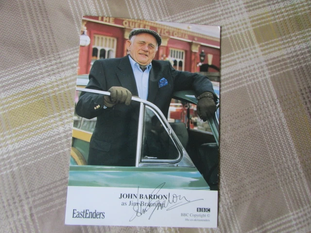 John Bardon as Jim Branning Original EASTENDERS hand signed Cast Card