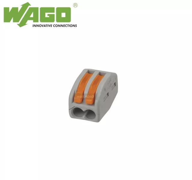 2 Way Wago Splice Terminal Block (222-412)