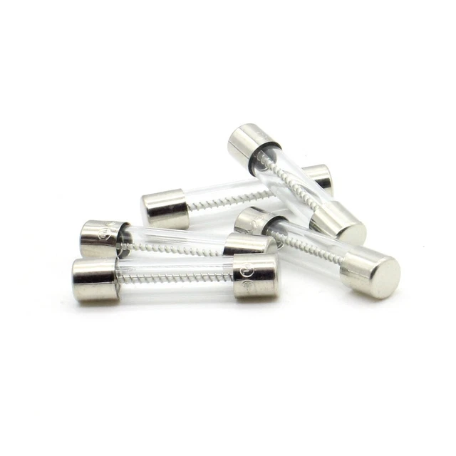 5x Fusibles verre T20A - 6x30mm Temporisé - 250v - 428fus405