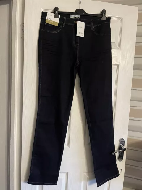 Ladies Lovely Denim Slim Mid Rise Jeans Size 16 Long Next BNWT