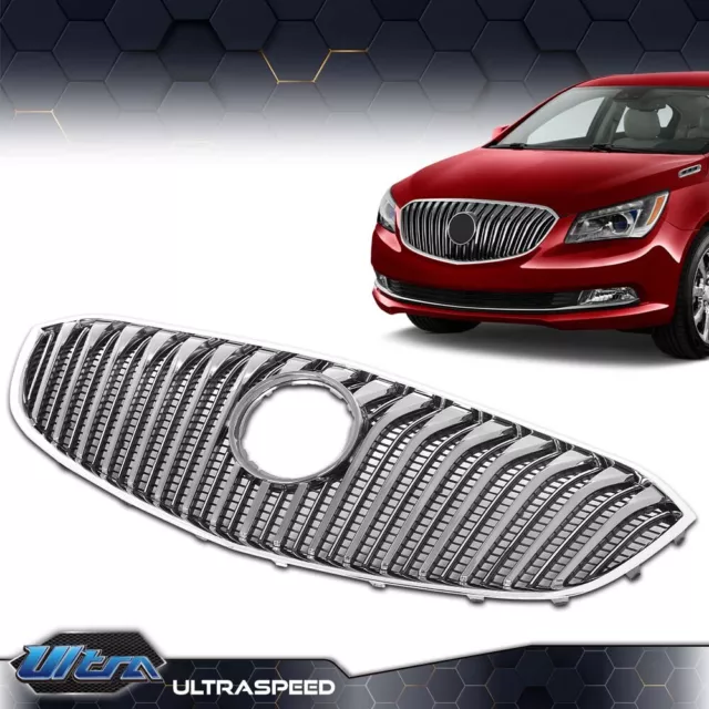 Fit For Buick Lacrosse Grille Front Bumper Upper Grille 2014-2016 Chrome New