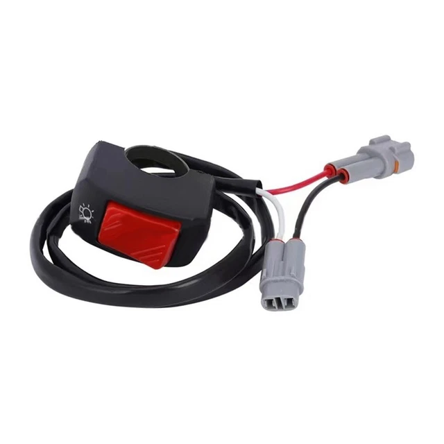 Interrupteur Guidon Sur/Off 1 Set Accessoires Noir Prise Jouer Interrupteur