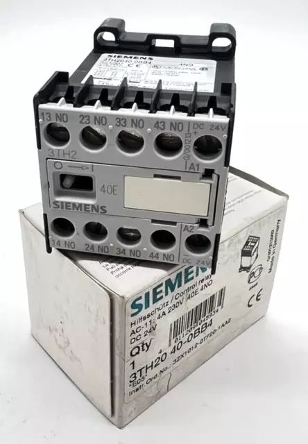 Siemens Hilfsschütz 3TH20 40-0BB4 control relay *E05* NEU / OVP