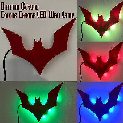 BATMAN Beyond/BATMAN del futuro cambiamento di colore LED logo Silhouette Lampada USB