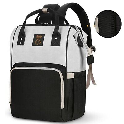 Gimars Diaper Bag Backpack, Large Capacity Travel Baby Backpack Bags Multi-Funct