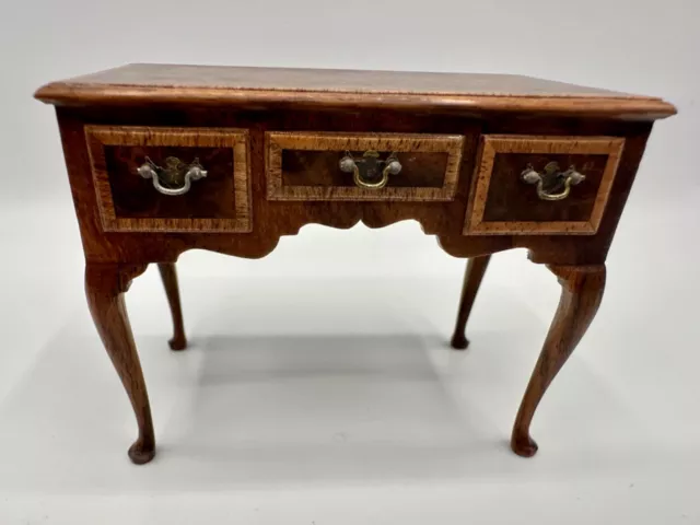 Dolls house miniature 1:12 artisan RARE vintage desk by JOHN HODGSON 1983 IGMA