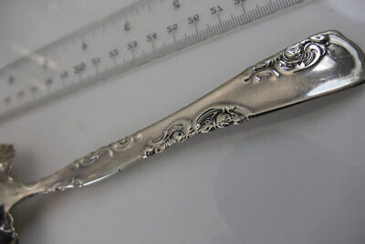 Fine Roses and Scrolls Sterling Lg Berry Spoon  by  Whiting  ca-1890  RARE 6