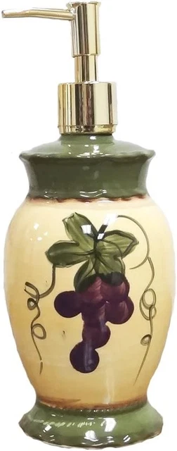 Tuscany Colorful Grapes Hand Painted Collection (SOAP DISPENSER)