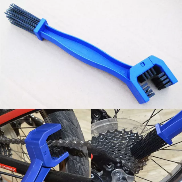 Motorcycle Bike Bicycle Chain Wheel Cleaning Brush Motorbike Cleaner Tool PG