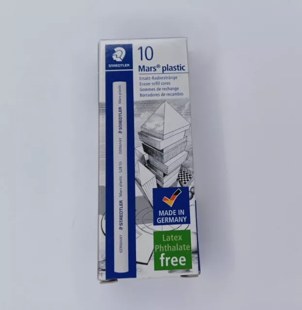 Staedtler Mars Plastic Latex Free Erasers Eraser Refill 10 Pack Refills