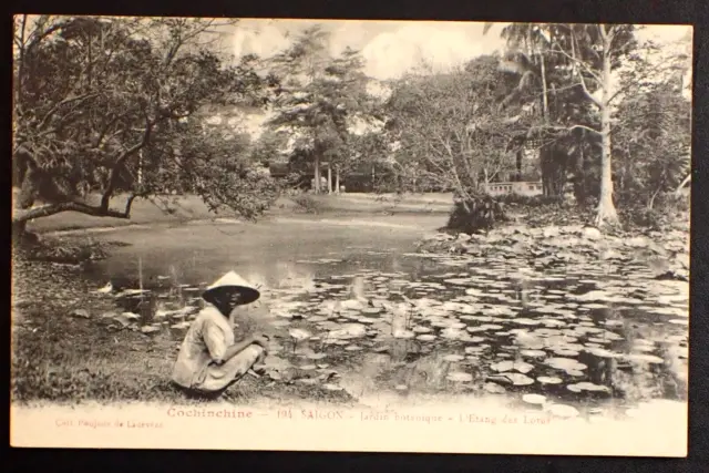 Cpa Cochinchine Indochine Vietnam / Saigon Etang Du Lotus