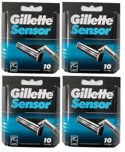 Gillette Sensor Razor Blades - 40 Cartridges