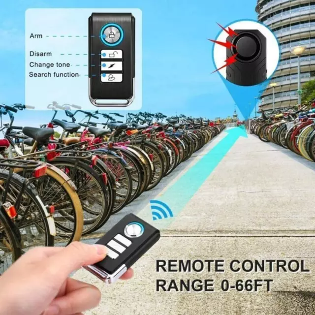 Motorbike Motorcycle Bike Remote Control Alarm Systems Anti-theft Kit ιο