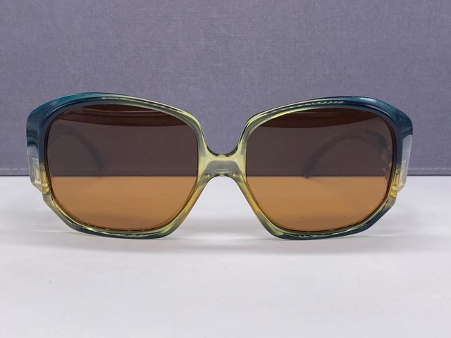 Occhiali da sole Dior donna verde blu quadrato ovale 2022 vintage anni 1980 Germany