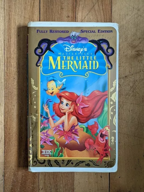 THE LITTLE MERMAID (VHS,1998,CLAM SHELL) Walt Disney Masterpiece ...