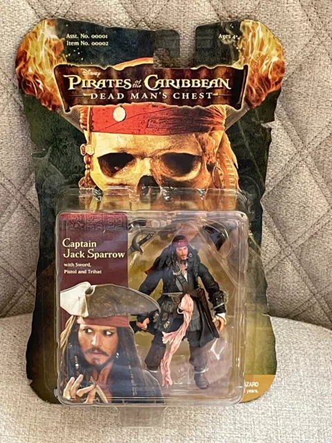 2006 Zizzle Pirates Of The Caribbean Captain Jack Sparrow Action Figure New