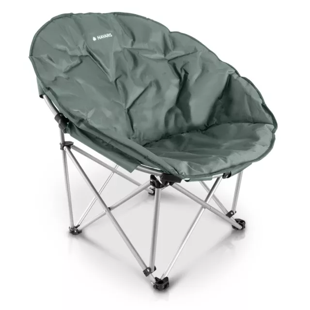Silla plegable para camping asiento portátil para acampada al aire libre gris