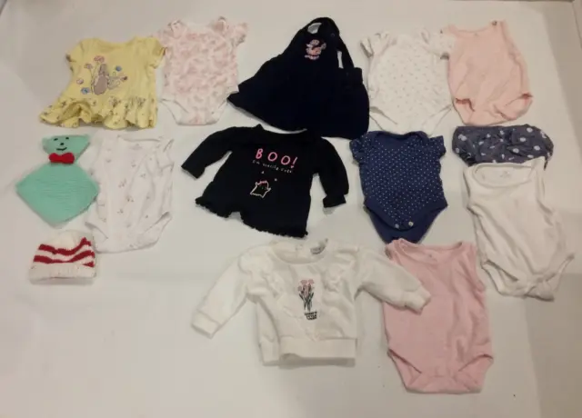 Bundle Of Baby Girls Clothes Age 0-3 Months