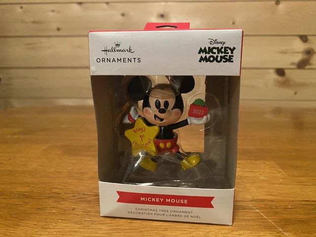 Mickey Mouse Ornament Baby 1st Christmas Hallmark Disney 2022