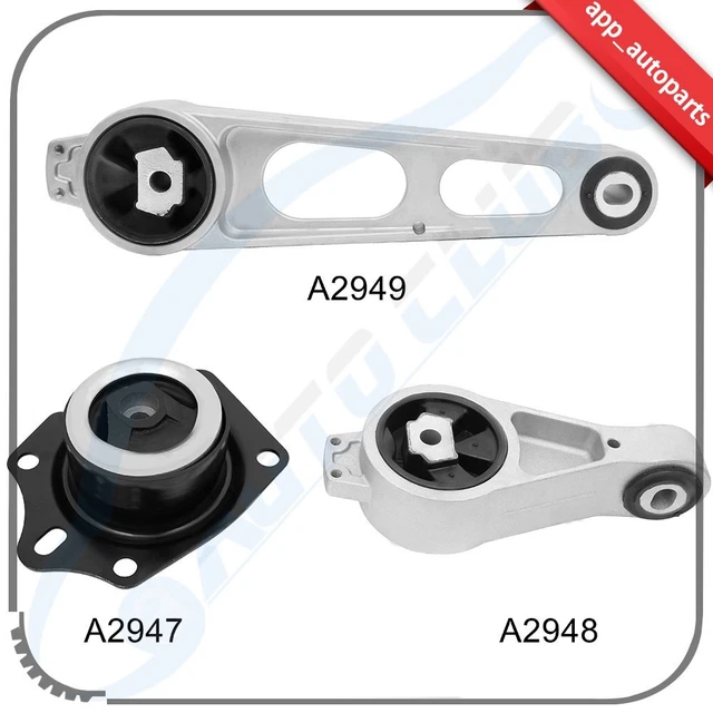 Engine Motor Mount 3PC For 2005 Chrysler PT Cruiser Touring Convertible 2-Door