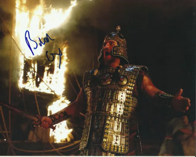 Brian Cox Signed Troy Photo