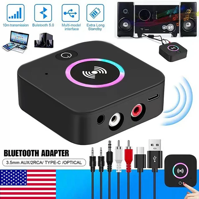 V5.0 2IN1 WIRELESS Bluetooth Transmitter Receiver Stereo Adapter for