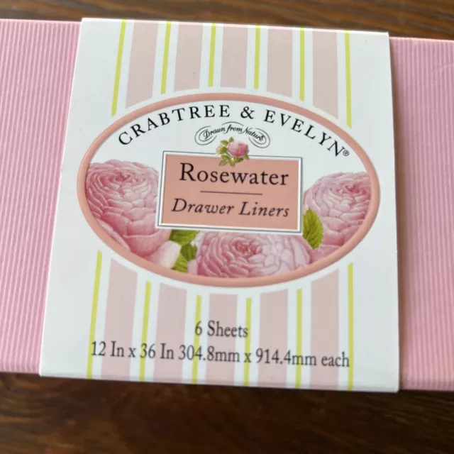 NEW Crabtree & Evelyn Sonoma Valley Scented Drawer Liner Paper (6 Sheets)  Mimosa